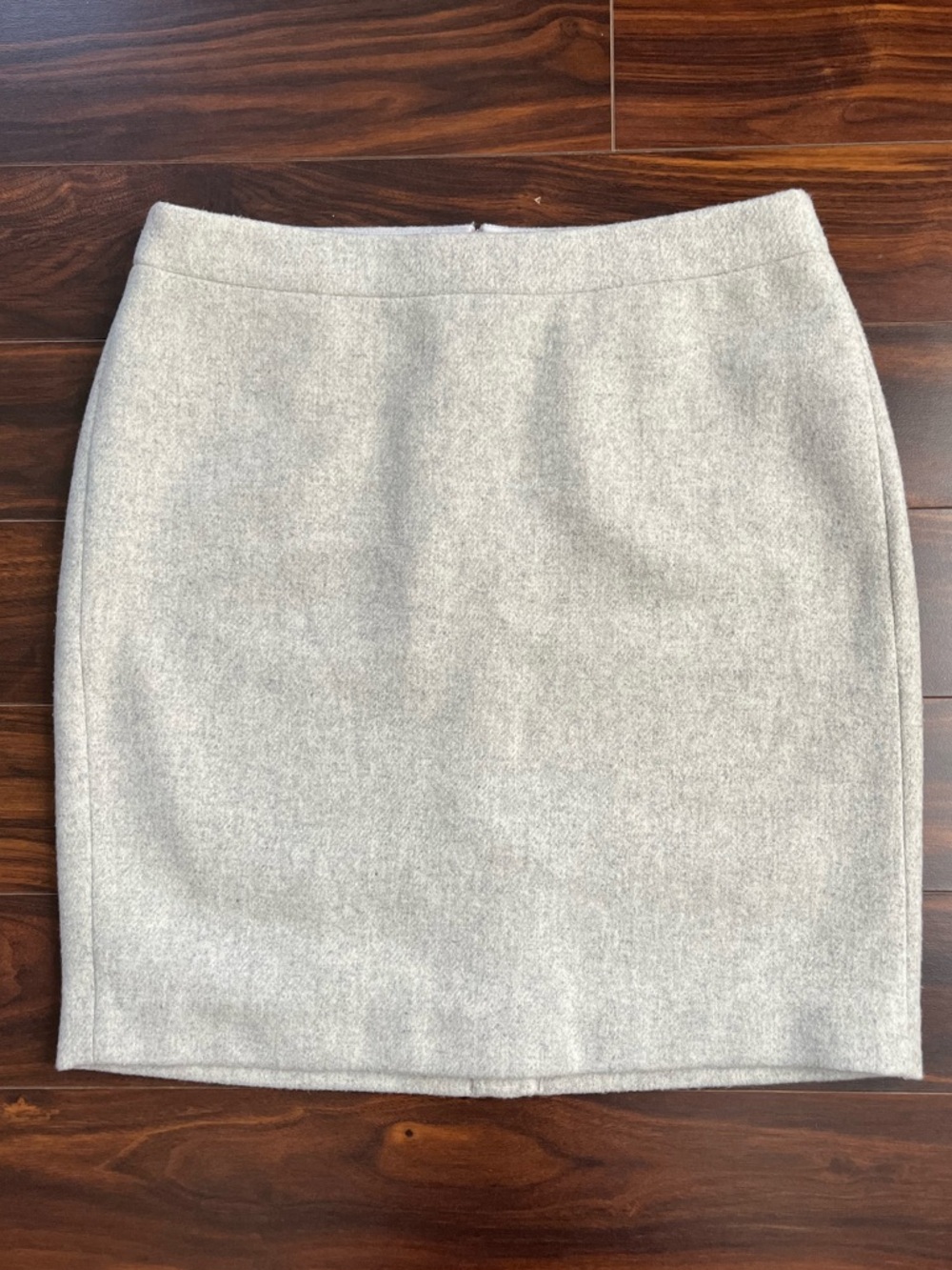 J. Crew Mecantile Heather Gray Wool-Blend Pencil Skirt, 10P, NWT